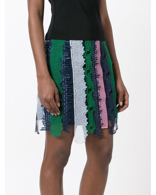Versace Silk Embroidered Patchwork Mini Skirt - Save 44% - Lyst