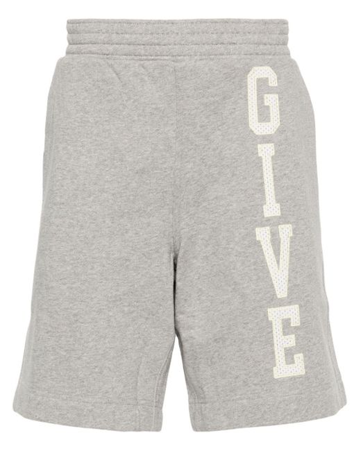 Pantalones cortos de chándal con efecto de mezcla Givenchy de hombre de color Gray