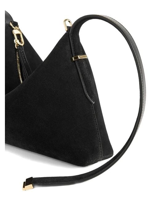 Totême Schuine Suède Polsband in het Black