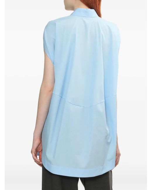 Chemise Circle À Design Sans Manches Enfold en coloris Blue