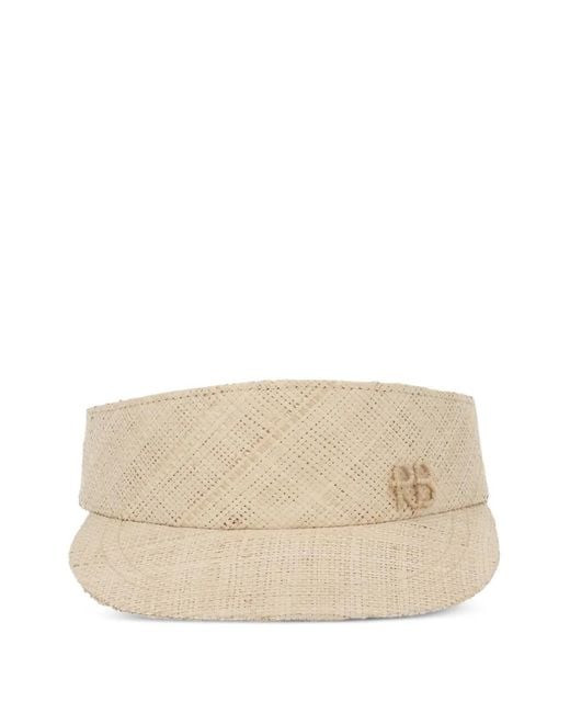 Ruslan Baginskiy Natural Woven Logo-Plaque Visor