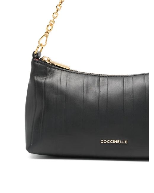 Coccinelle Black Chain Detail Clutch Bag