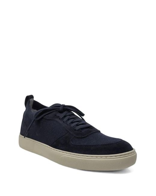 Henderson Blue Suede-Panel Sneakers