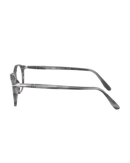 Persol Gray Striped Acetate Glasses for men
