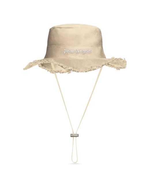 Palm Angels White Logo Hat for men