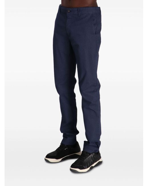 Boss Blue Tapered Trousers for men