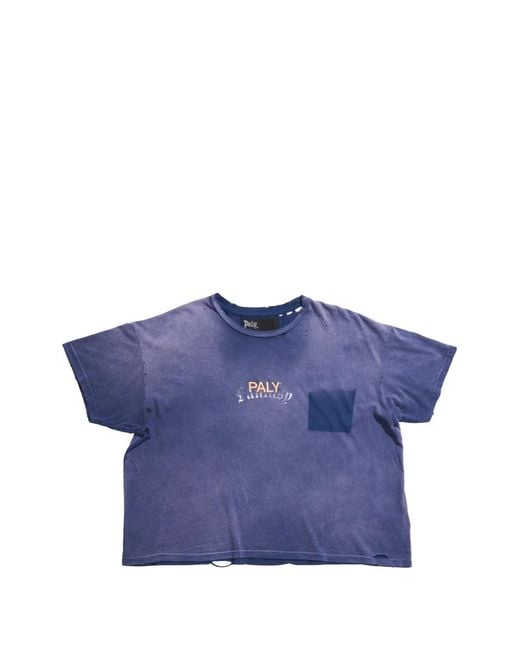 PALY Blue Core Logo-Detail T-Shirt for men