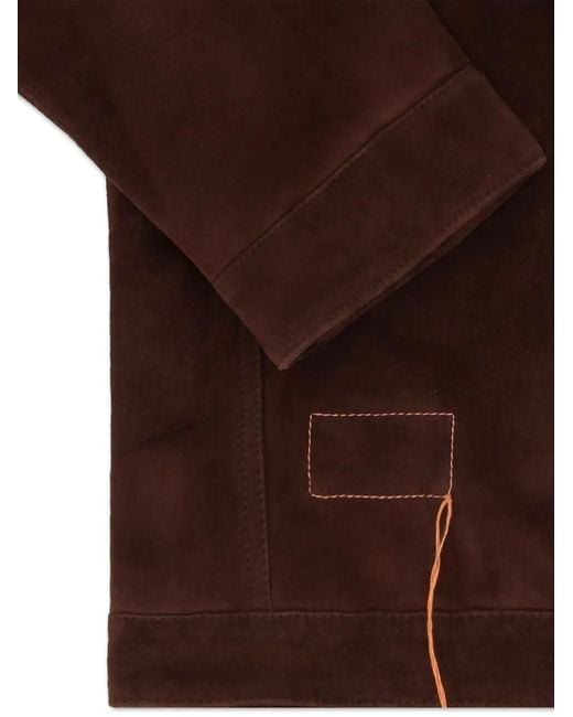 Fortela Brown Cash Suede Jacket for men