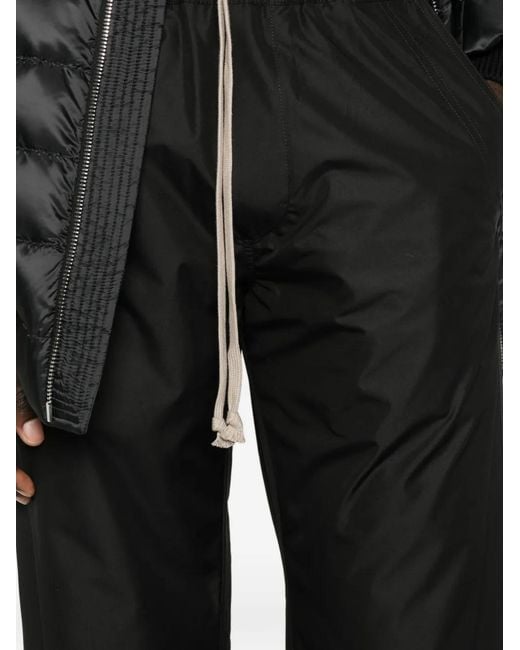 Moncler Black Drawstring Elasticated Trousers for men