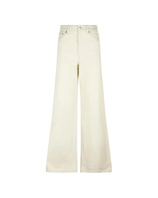 A.P.C. White Hight-Rise Jeans