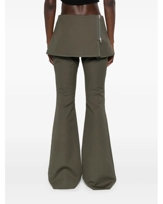 Courreges Black Cotton Bootcut Trousers