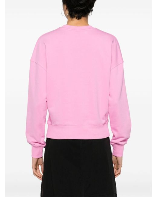Chiara Ferragni Pink Logo-appliqué Sweatshirt
