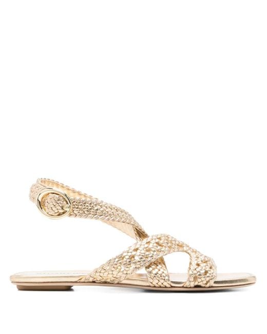 Stuart Weitzman Natural Thea Sandals