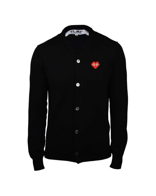 Comme des Garçons Black Button Emblematic Heart Vest for men