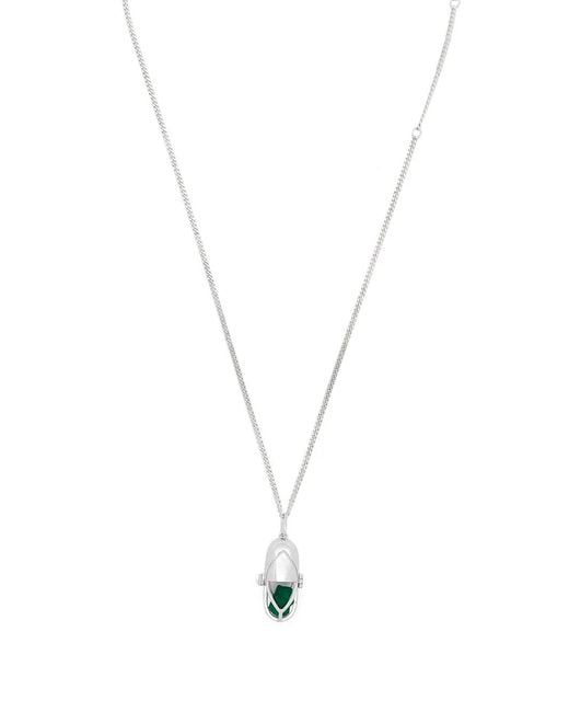CAPSULE ELEVEN Metallic Capsule Crystal Pendant Necklace