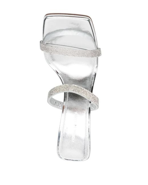 AMINA MUADDI White 100Mm Rih Sandals