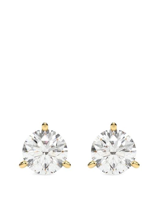 Orecchini A Bottone di Diamond Essentials in White