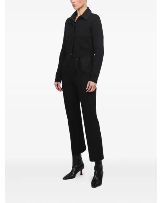 High Sport Black Long-Sleeved Cardigan