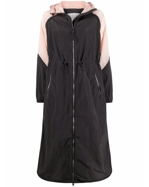 Woolrich Black Two-Tone Panelled Coat