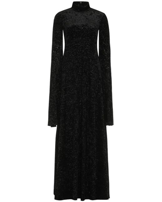 Balenciaga Black Maxikleid Im Oversized-Look