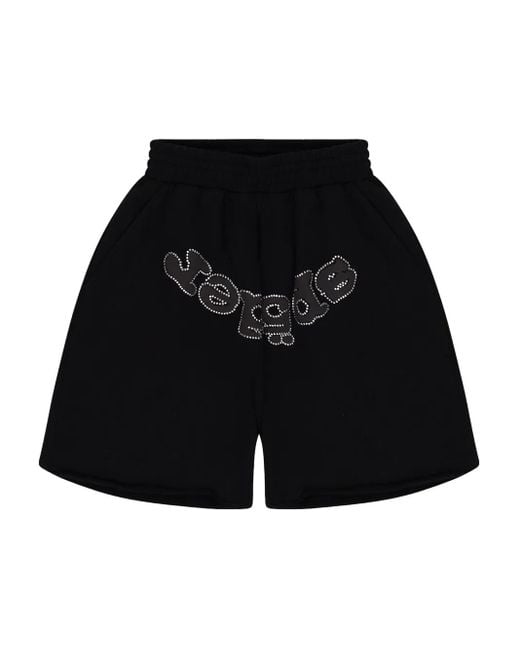 Sp5der Og Web V2 Shorts Mit Strass in Black für Herren
