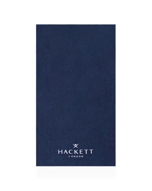 Hackett Blue Logo-Print Beach Towel