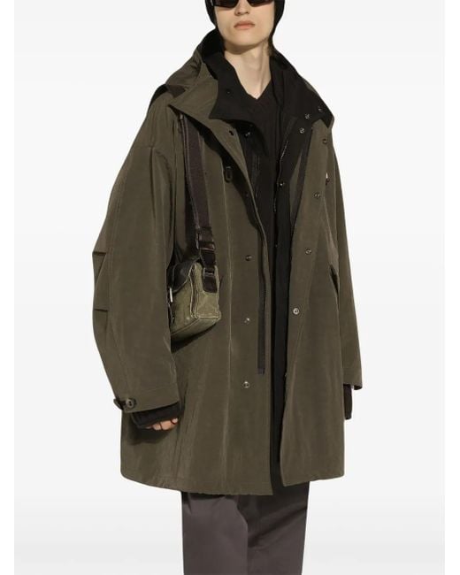 Dolce & Gabbana Green Re-Edition Hooded Parka for men