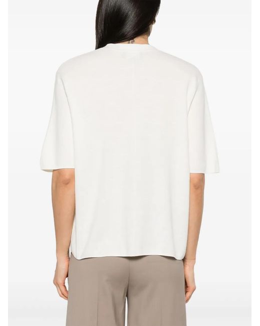 Bompard White Minimalist T-Shirt