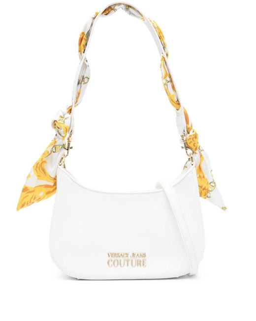 Versace White Thelma Scarf-wrapped Shoulder Bag
