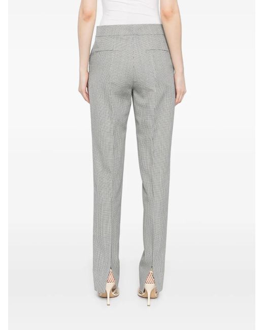 Jil Sander ウール チェックパンツ Gray