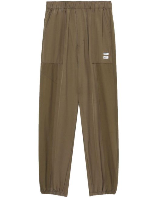 Izzue Green Logo-appliqué Tapered Track Pants