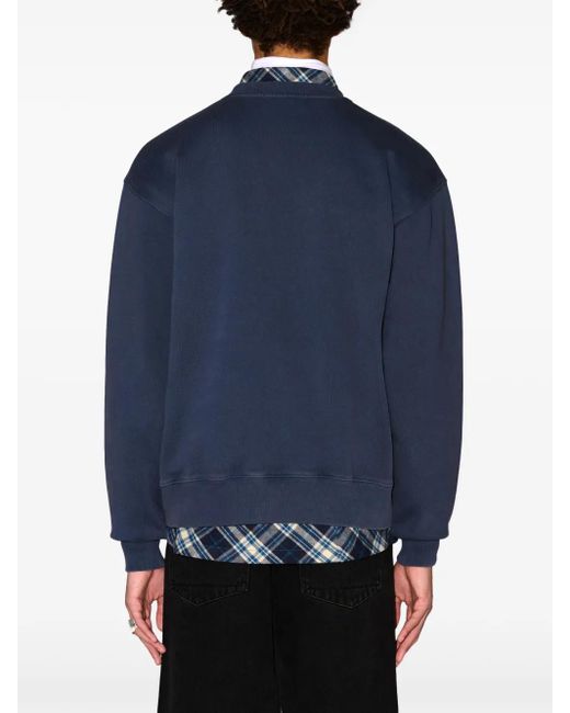 Ambush Blue Logo-Appliqué Sweatshirt for men