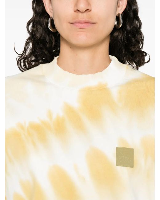 FEDERICO CINA White Pullover Mit Batikmuster
