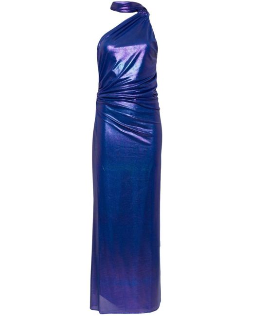 Baobab Collection Ari Asymmetrische Maxi-jurk in het Blue