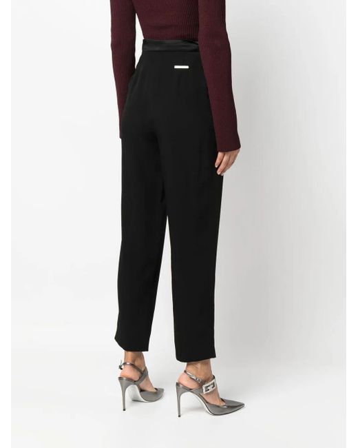 CoSTUME NATIONAL Black Straight-Leg Tailored Trousers