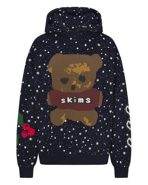 X Cactus Plant Flea Market Hoodie Imprimé Skims en coloris Blue
