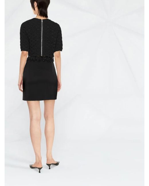 V:PM ATELIER Black Cut-Out Mini-Skirt