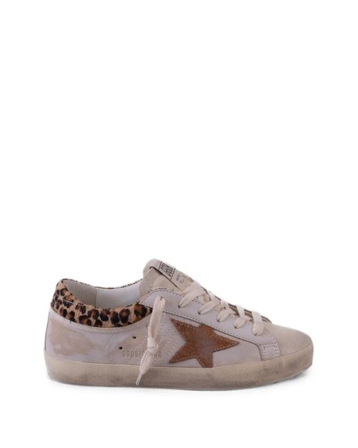 Golden Goose Deluxe Brand Brown Baskets Super-Star À Imprimé Léopard for men