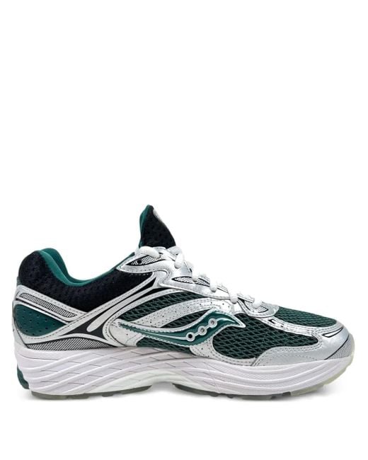 Saucony Green Progrid Omni 9 Lace-Up Sneakers for men