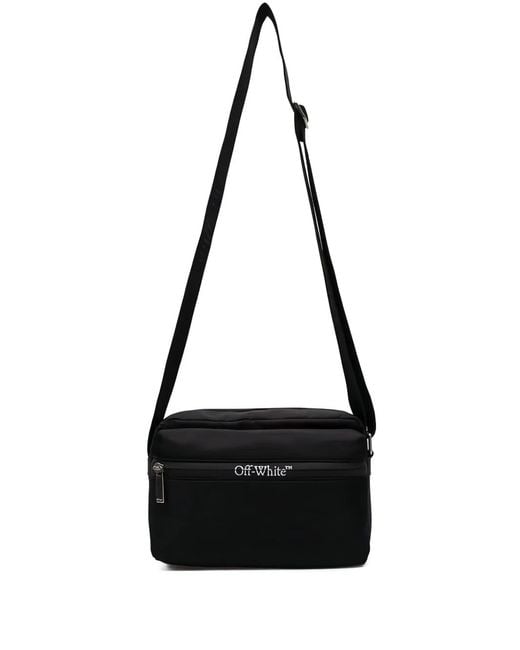 Off-White c/o Virgil Abloh Black Outdoor Messenger Mini Handbag for men