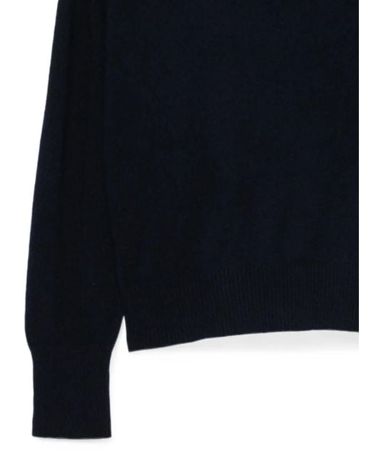 Semicouture Blue Roll-Neck Sweater