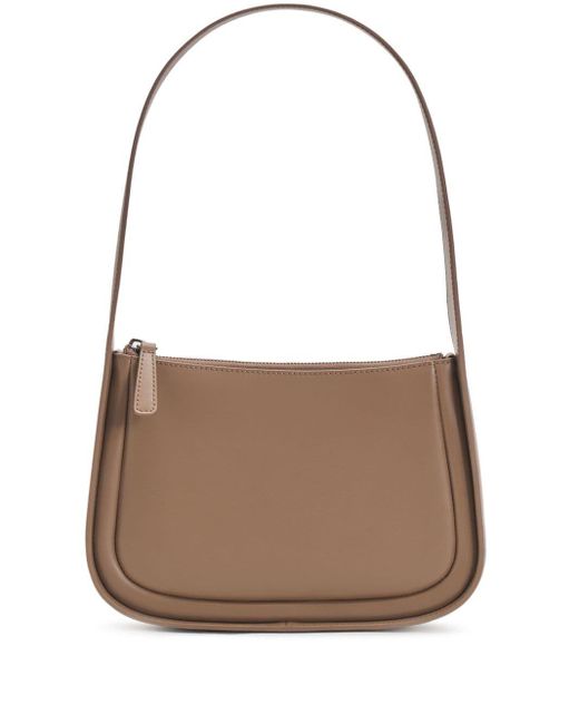 12 STOREEZ Brown Mini Leather Shoulder Bag