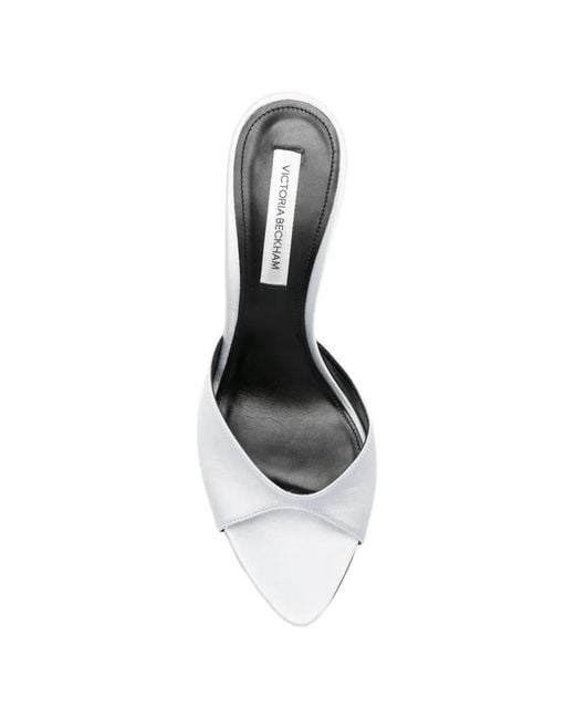 Victoria Beckham White Harlow Open-Toe Sandals
