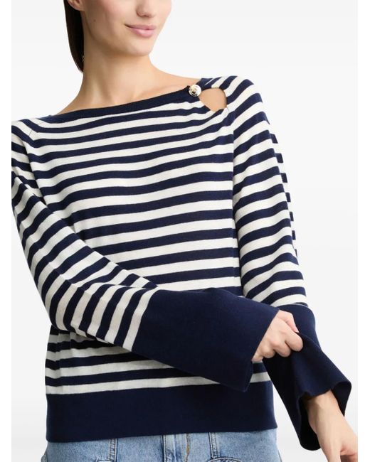 Liu Jo Blue Striped Jumper