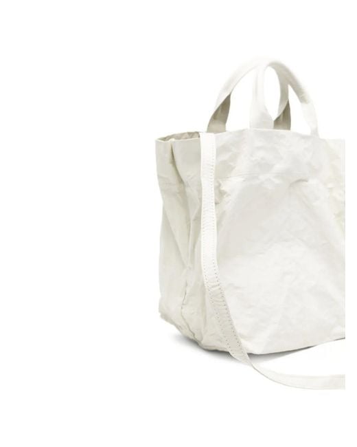 Zilla White Sac À Main À Effet Froissé
