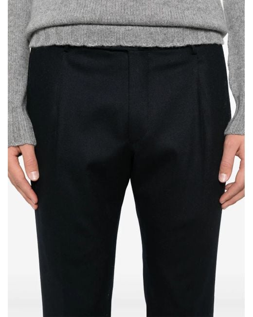 Tagliatore Blue Tapered Trousers for men