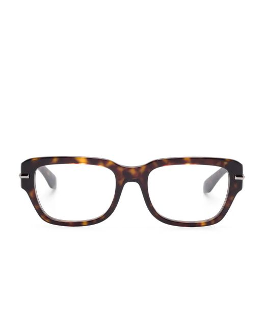 Dolce & Gabbana Brown Rectangle-Frame Glasses for men