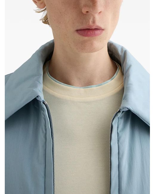 Jil Sander Blue Logo-Embroidered Beaseball Cap for men