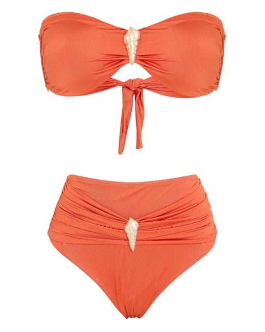 Brigitte Bardot Orange Bikini Mit Muschelverzierung