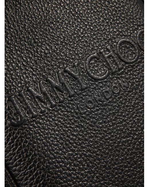 Jimmy Choo Black Kimi Leather Messenger Bag for men